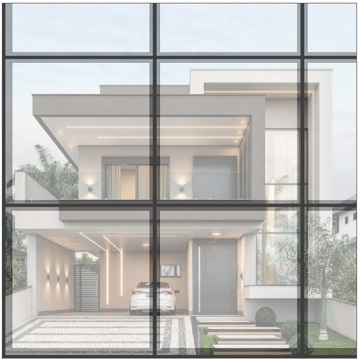 PELE DE VIDRO MÓDULOS 1000X1000