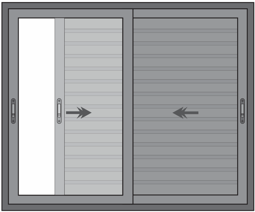 JANELA 3 FOLHAS DE VIDRO COM VENEZIANA