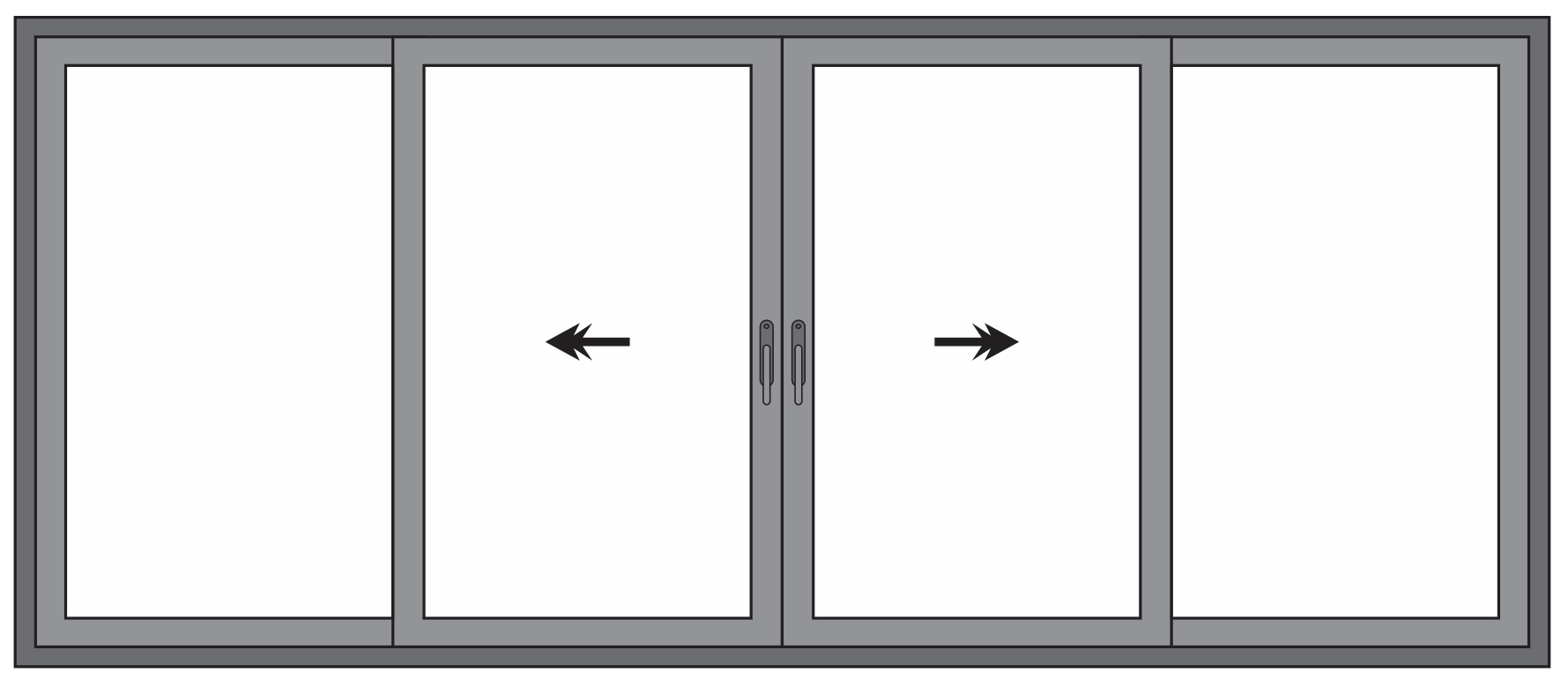 JANELA DE CORRER 4 FOLHAS