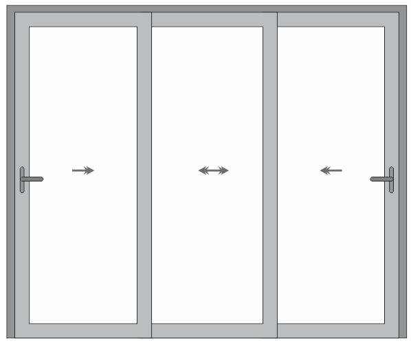 PORTA 3 FOLHAS 100MM