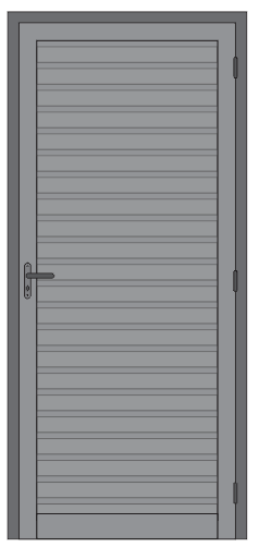 PORTA DE GIRO VENEZIANA VENTILADA DOBRADIÇA