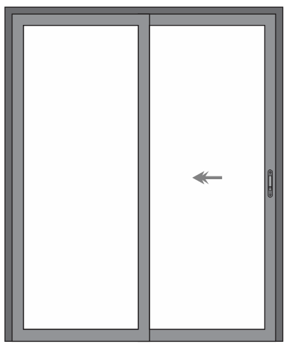 PORTA 1 FOLHA DE CORRER COM FIXO