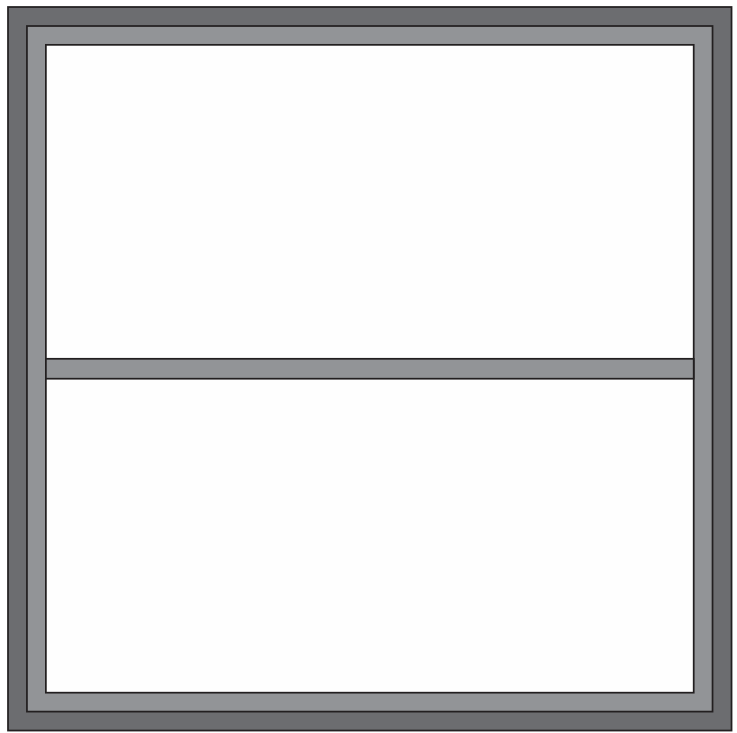 FIXO 2 MÓDULOS COM TRAVESSA NA HORIZONTAL