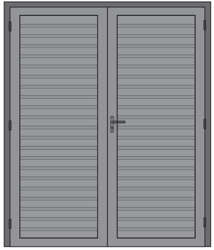 PORTA DE GIRO ACM COM MAÇANETA