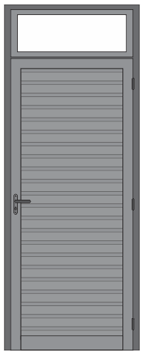 PORTA DE GIRO VENEZIANA E BASCULANTES EM CIMA