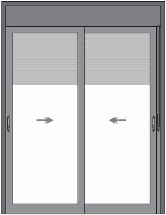 PORTA PIVOTANTE COM VENEZIANA VENTILADA