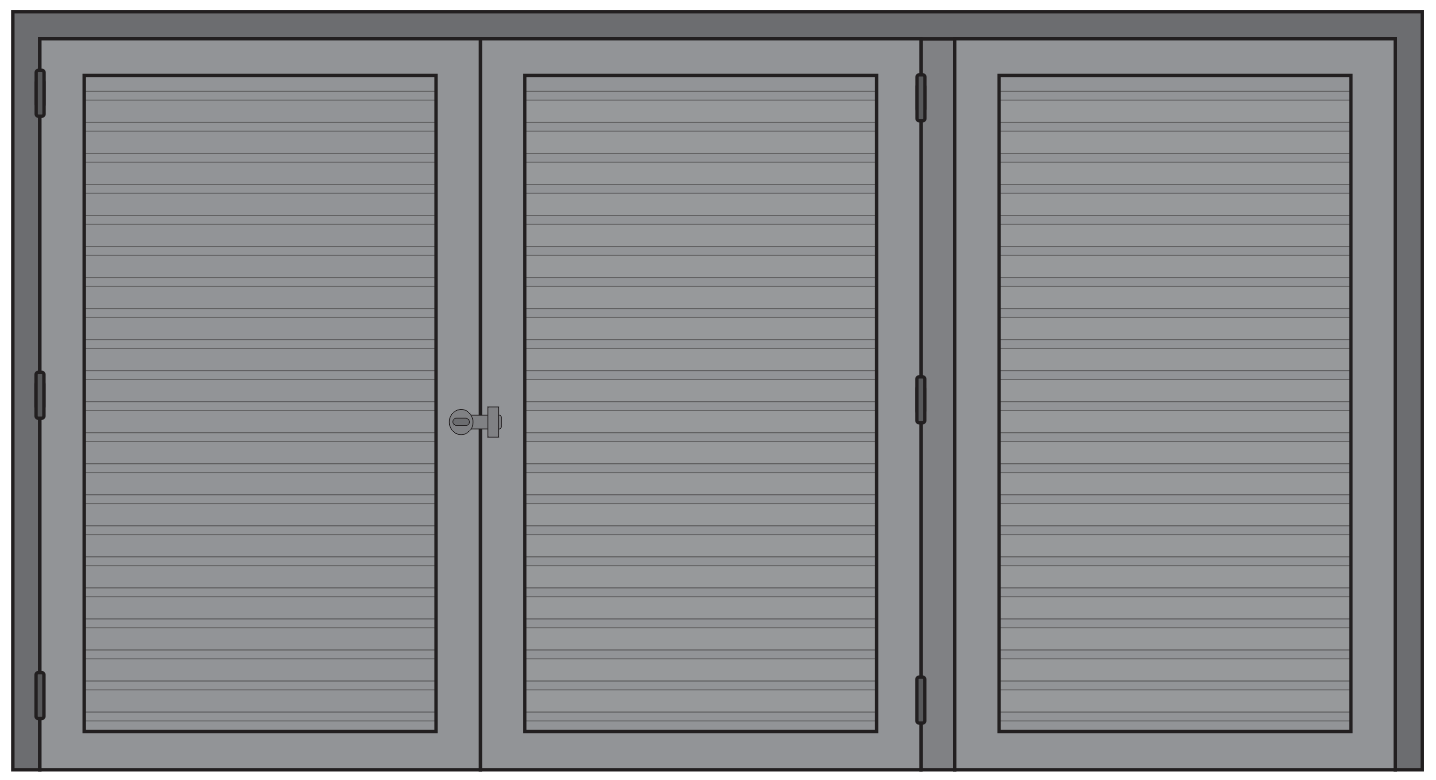 PORTINHOLA DE CORRER 2 FOLHAS COM VENEZIANA