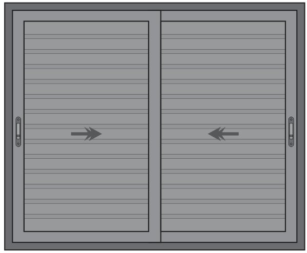 PORTINHOLA DE CORRER 3 FOLHAS COM VENEZIANA