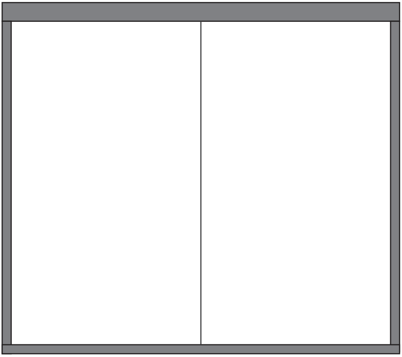 FIXO 2 MÓDULOS TRIANGULAR NO PERFIL U